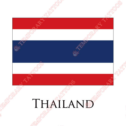 Thailand flag Customize Temporary Tattoos Stickers NO.1997